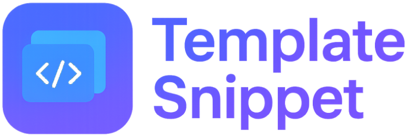 Template Snippet – Ready-Made UI Kits & Templates
